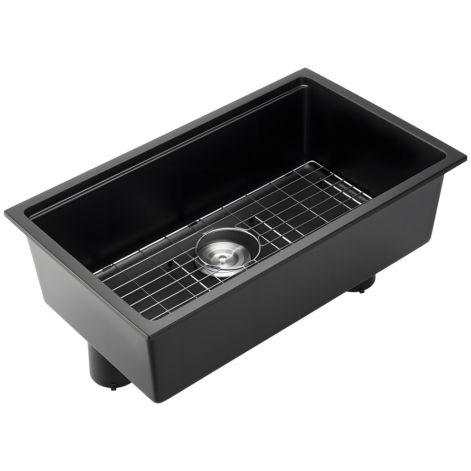 30 Inch granite undermount single-bowl kitchen sink HouseOfZazla with grid rack for RV on Tampa Home & Garden Store
