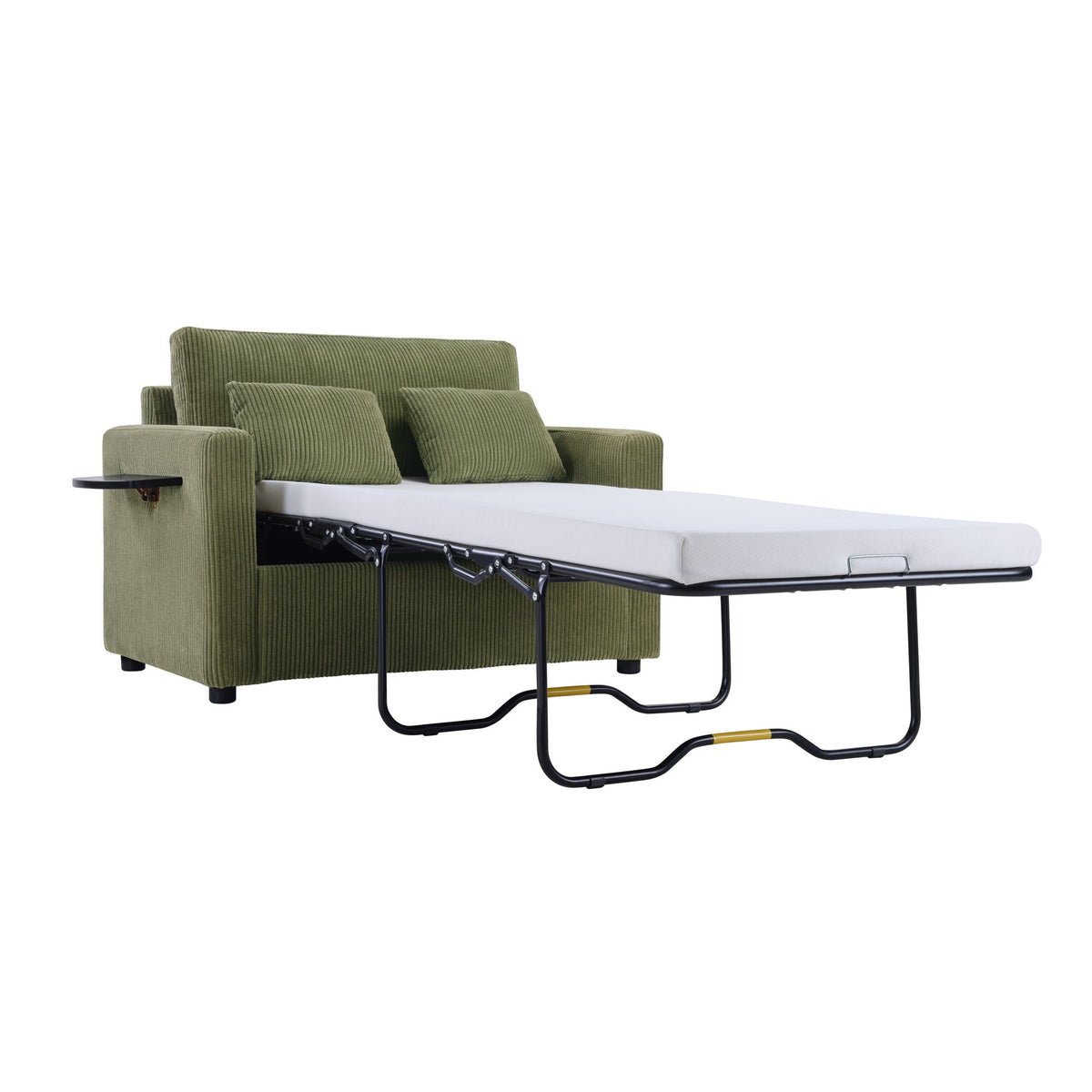Foldable Sleeper Sofa with USB Ports and Storage