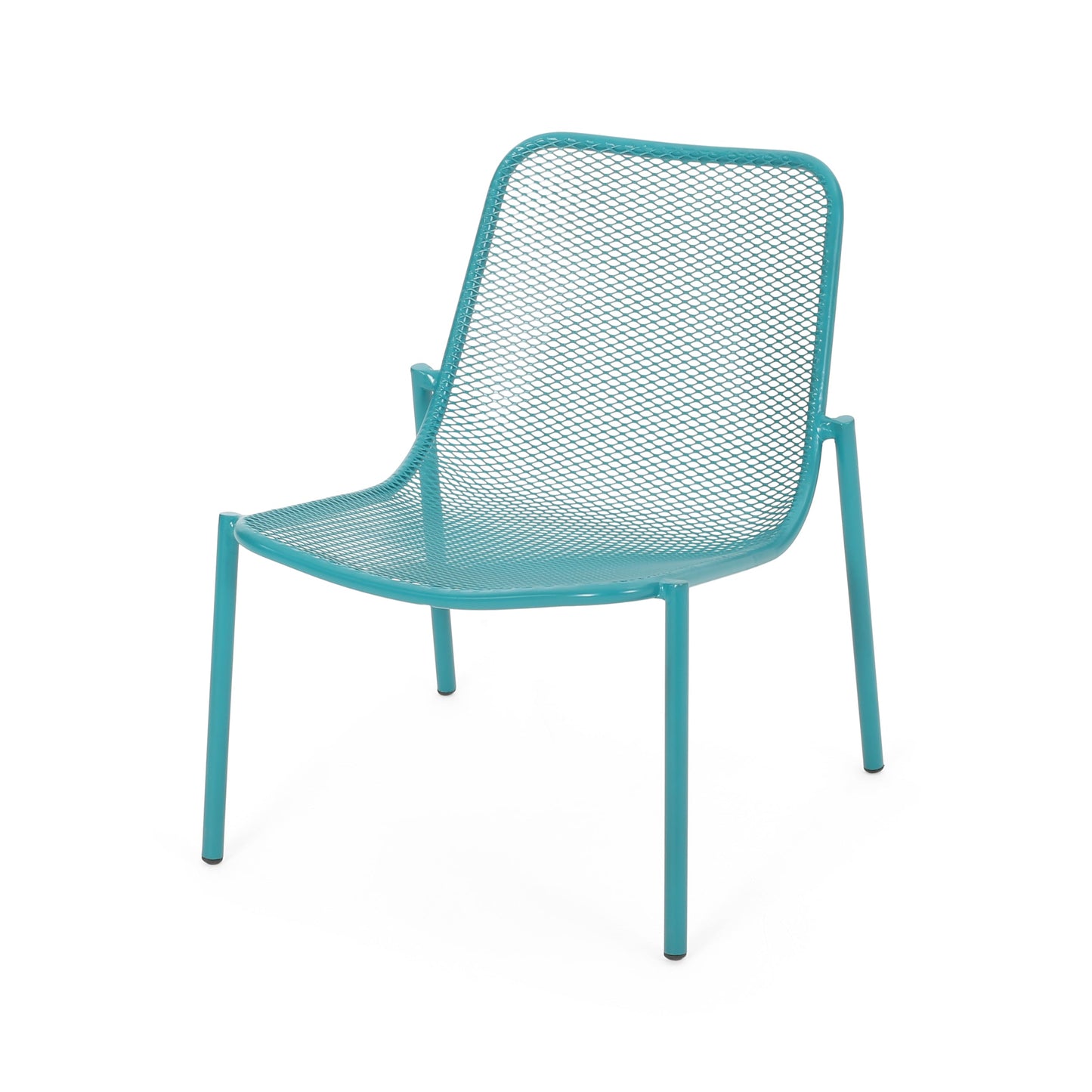 Kincaid Outdoor Teal Mesh and Iron Patio Set
