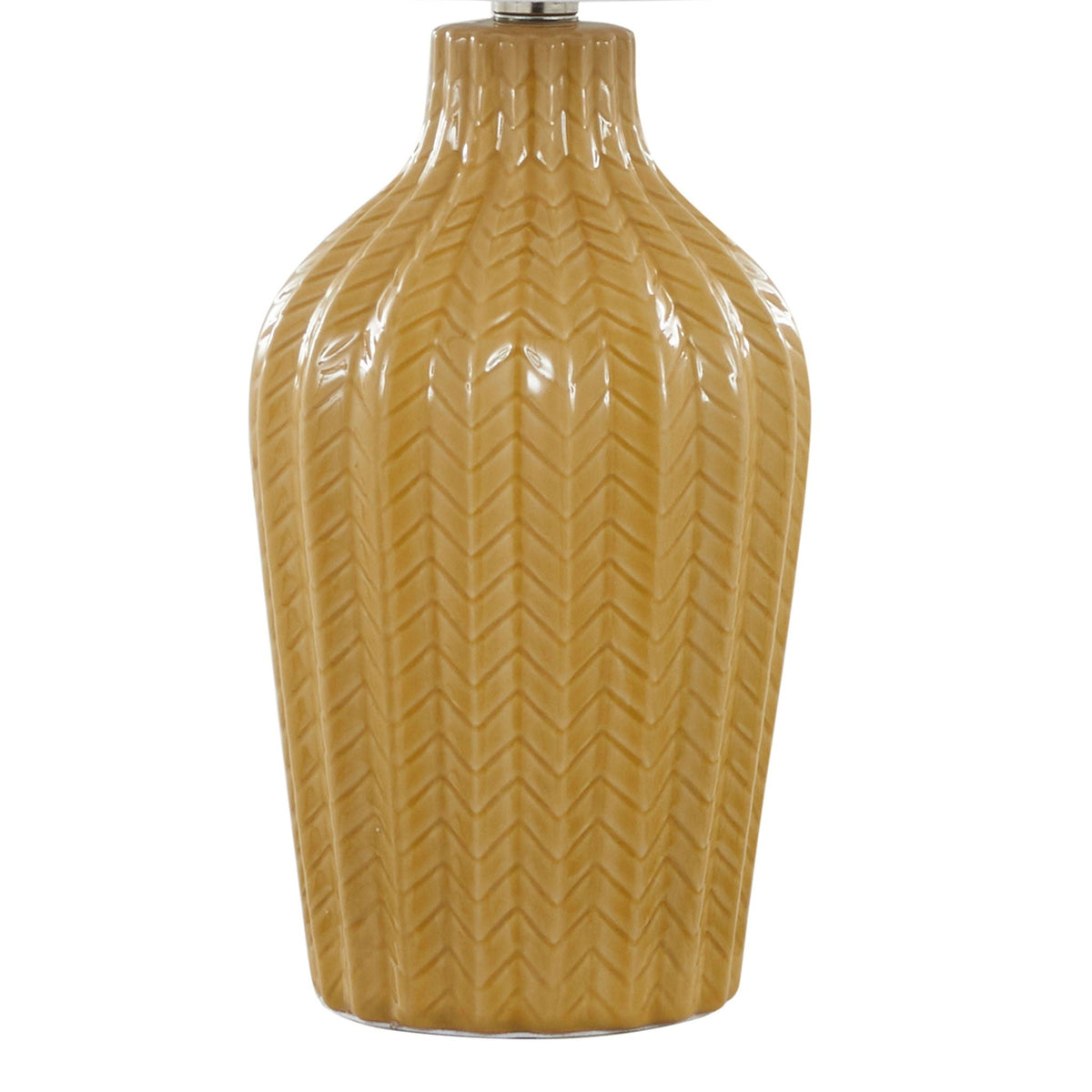 Rockwell table lamp set of 2 in tan ceramic with chevron texture by HouseOfZazla on Tampa Home & Garden Store