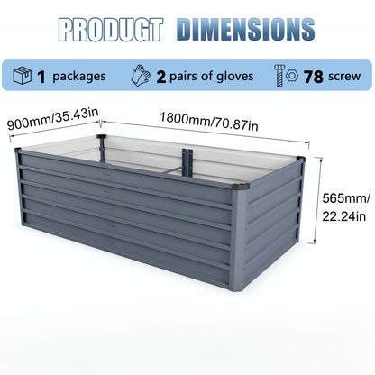 Sturdy Outdoor Garden Bed and Coated Steel Frame