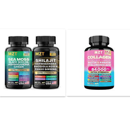 Perfecsy collagen capsule bottle; pink label, three-bottle set on Tampa Home & Garden Store