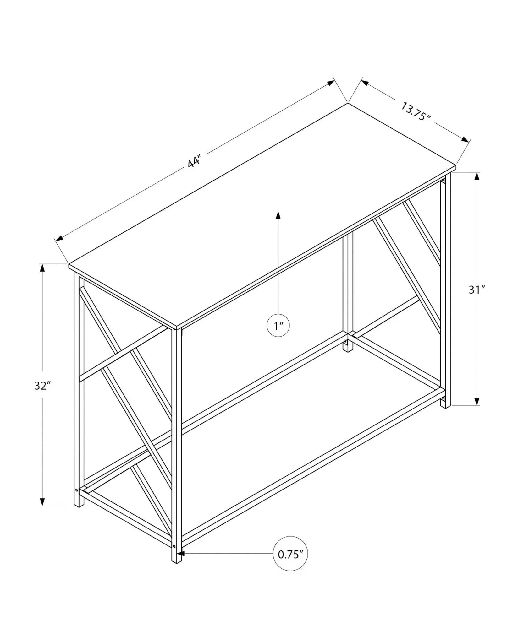 Accent console table with modern design, metal frame by Unique Piece Furniture on Tampa Home & Garden Store