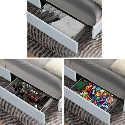 Liv Upholstered Storage Platform Bed with Drawers