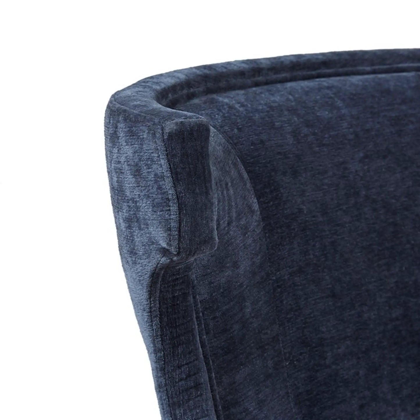 Carson counter height stool with swivel seat in blue denim upholstery Unique Piece Furniture on Tampa Home & Garden Store