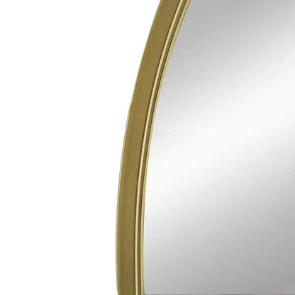Arched Wall Mirror With Metal Frame Living Room