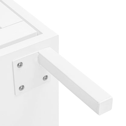 Modern Rattan 3-Door Shoe Rack Cabinet for Entryway white frame closeup with screws on Tampa Home & Garden Store