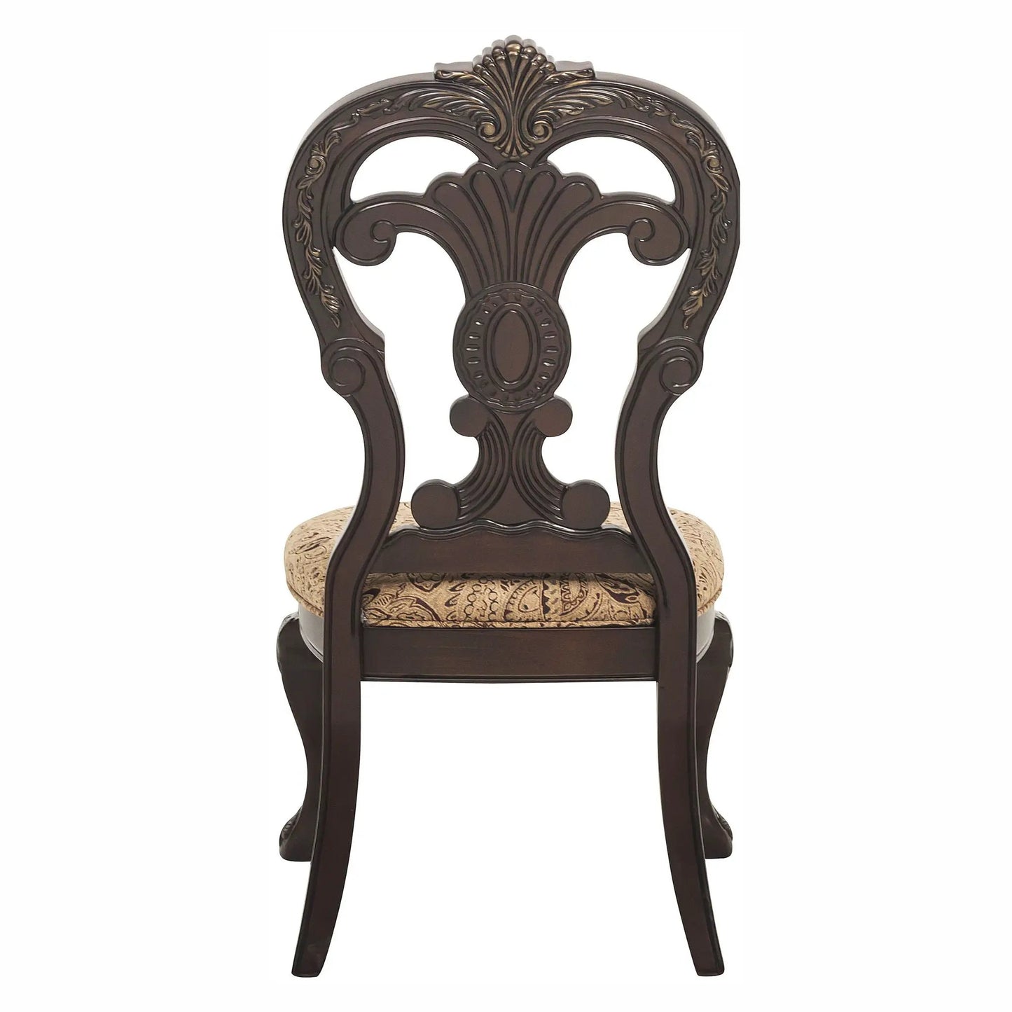 Side Chairs 2 Piece Set Cherry Upholstered Dining