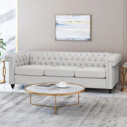 Chesterfield 3 Seater Sofa and Button Tufting