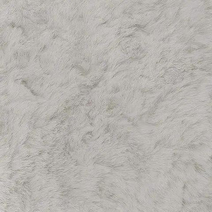 Cuddle Plush Sectional by Unique Piece Furniture in light gray shag fabric on Tampa Home & Garden Store