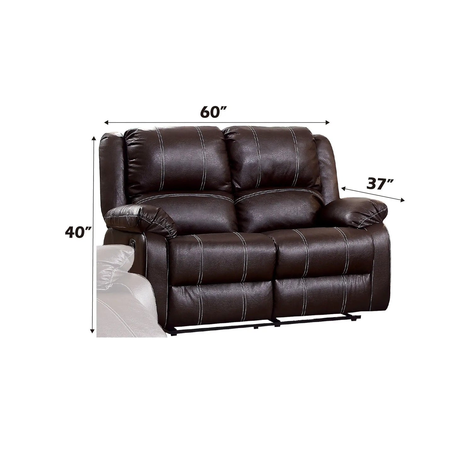 Zuriel Recliner Loveseat with Modern Comfort