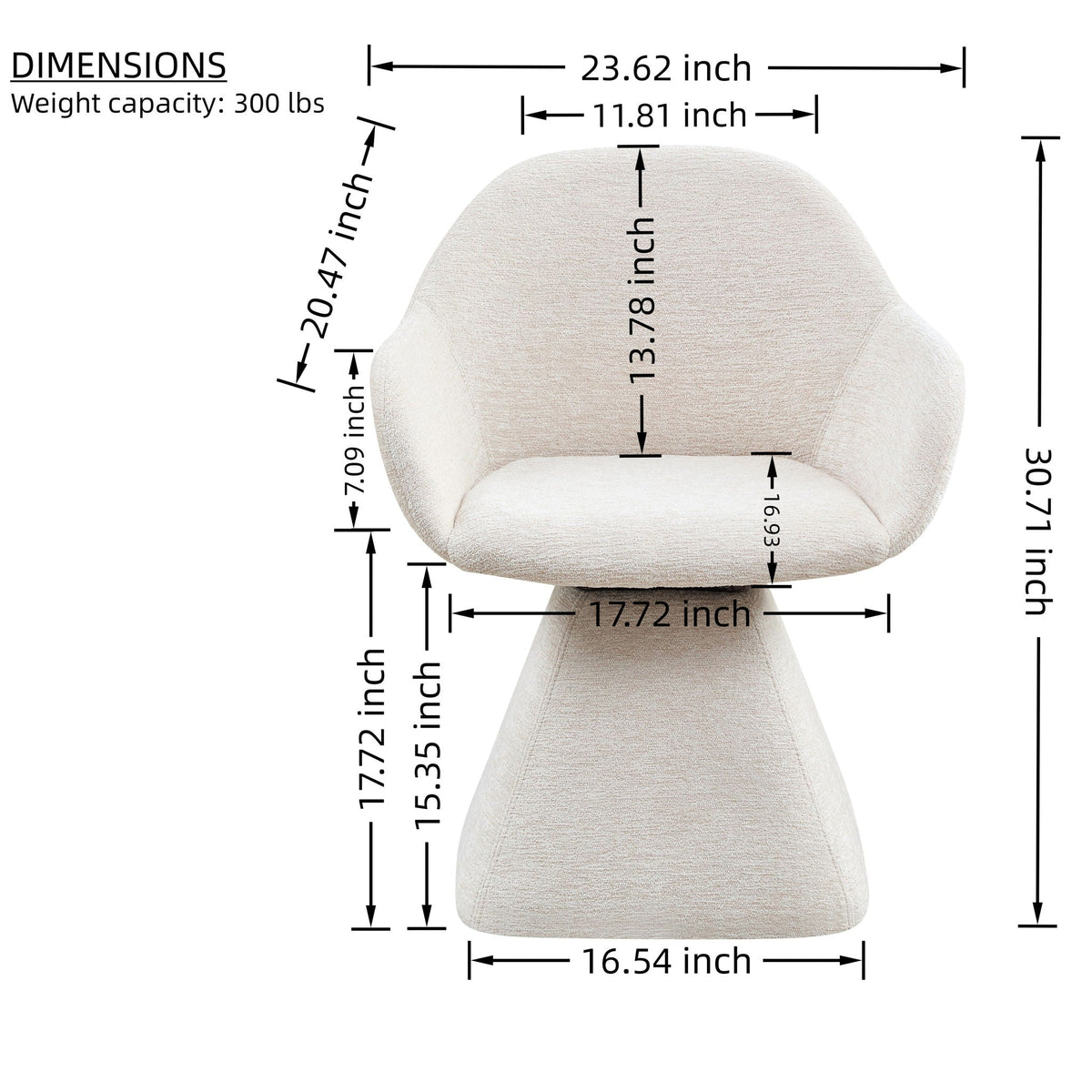 Beige velvet barrel-back swivel accent chair by HouseOfZazla on Tampa Home & Garden Store