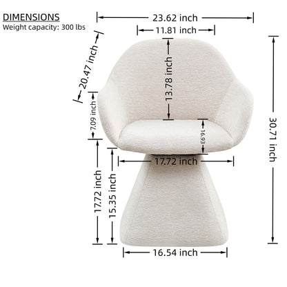 Beige velvet barrel-back swivel accent chair by HouseOfZazla on Tampa Home & Garden Store
