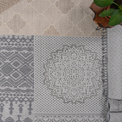 Guros Geometric Indoor and Outdoor Area Rug