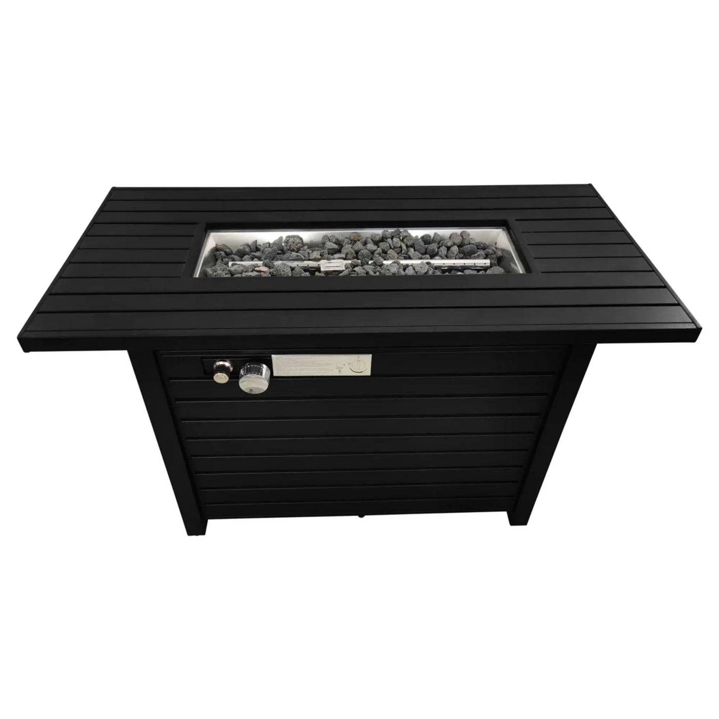 Outdoor Fire Pit Table With Lid Dual Fuel