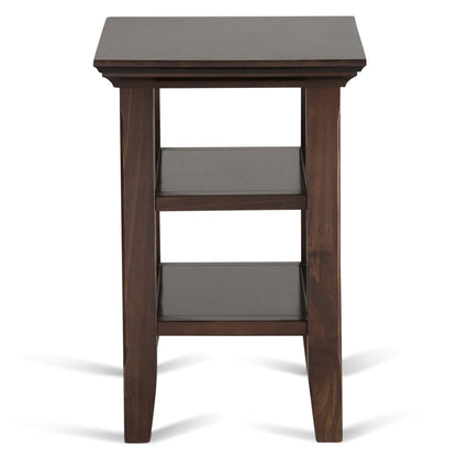 Acadian Narrow Side Table Handcrafted Solid Wood