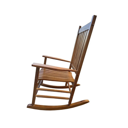 Balcony Porch Rocking Wood Chair for Adults