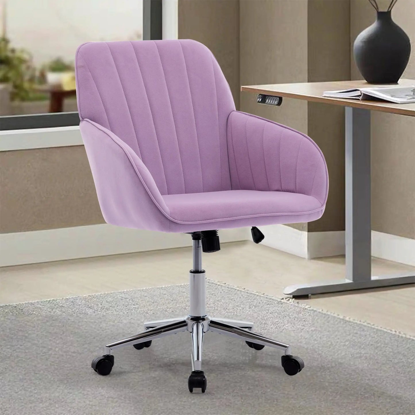 Adjustable Ergonomic Chair With Swivel Backrest