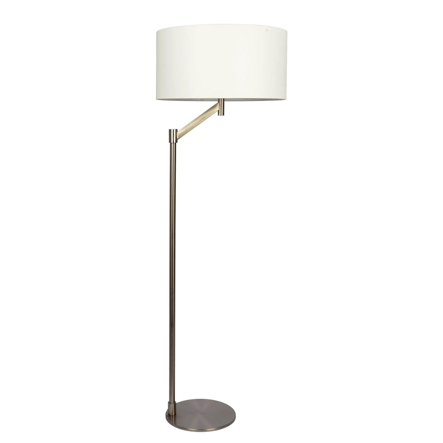 Serene Floor Lamp With Rotary Switch Linen Shade