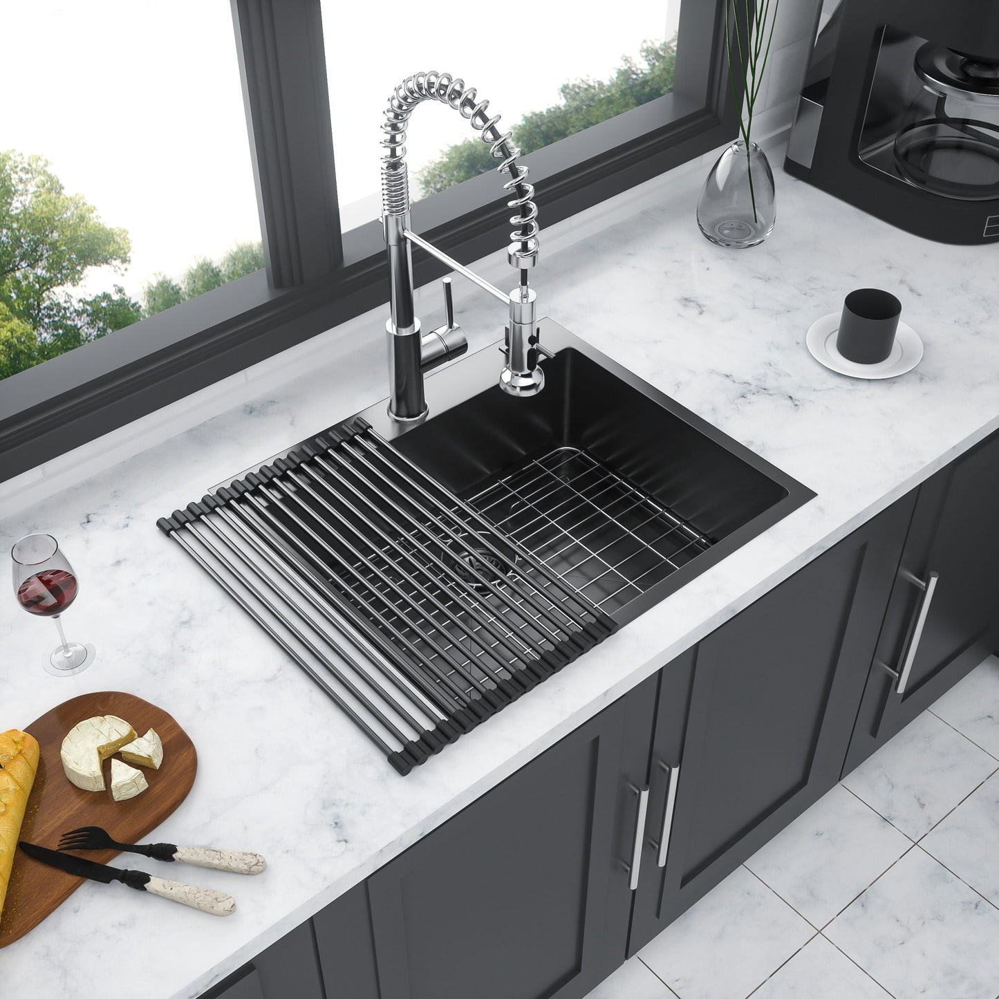 Topmount Sink 16 Gauge and Single Bowl Steel
