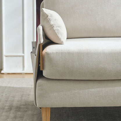 Mid Century Modern 3 Pillow Foldable Sofa Bed