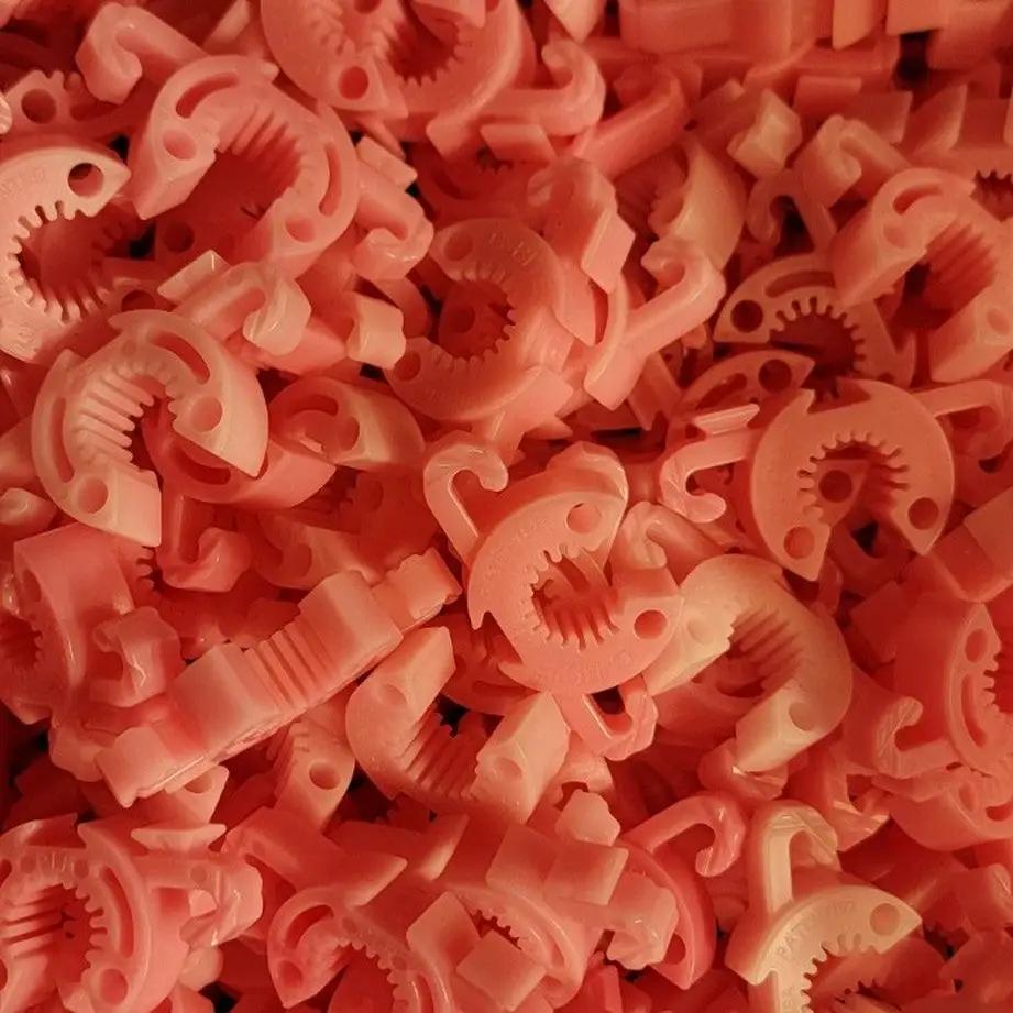 C-BITE Garden Stake Clips pink plastic plant supports pack of multiple clips on Tampa Home & Garden Store