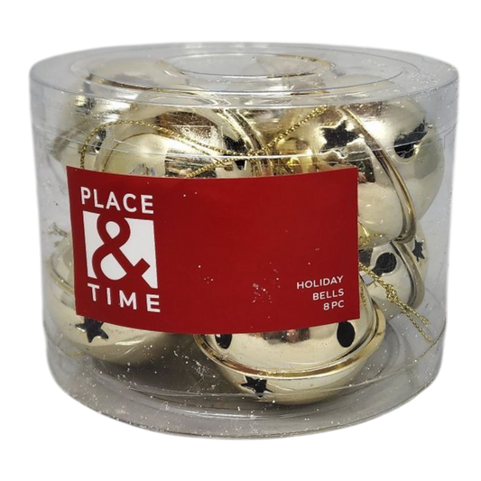 Jingle Bells (8 pack) - 50mm - Gold - Tampa Home & Garden Store