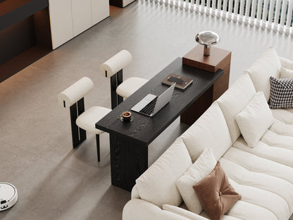 Modern and two tone black walnut side table