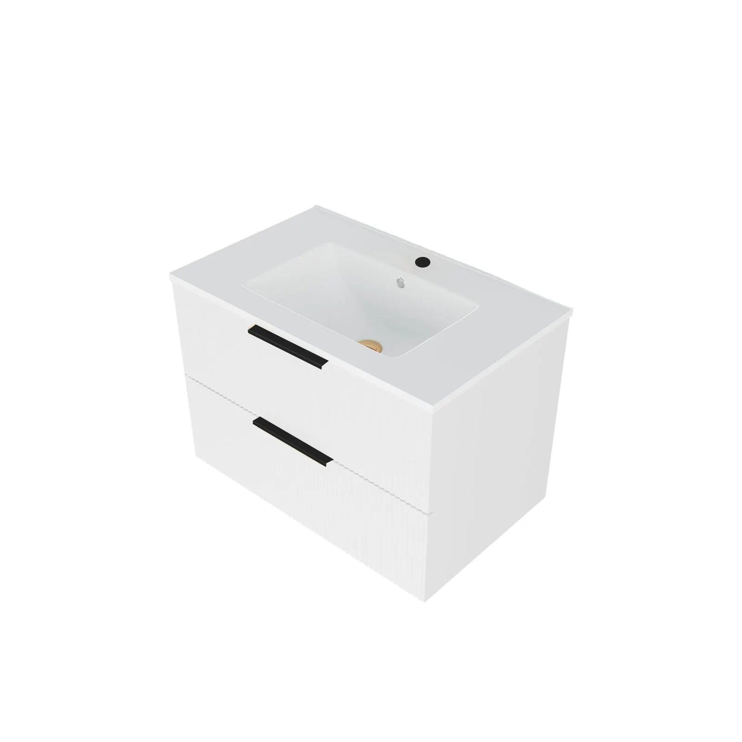 Floating Wall Mounted Vanity Sink and Drawers