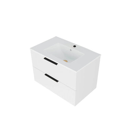 Floating Wall Mounted Vanity Sink and Drawers