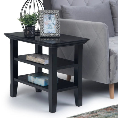 Acadian Narrow Side Table Handcrafted Solid Wood