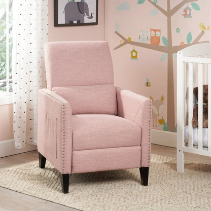 Kiersten Contemporary Fabric Pushback Recliner
