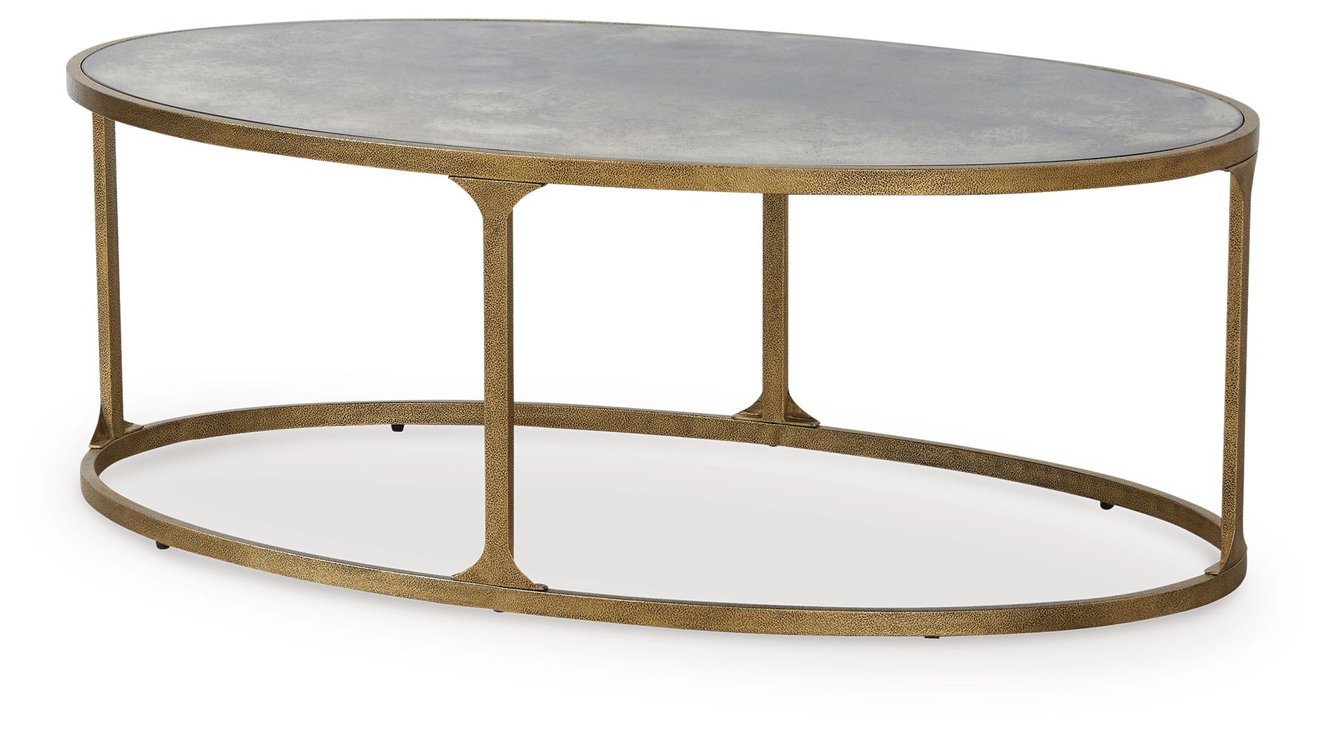 Korajane coffee table with gold hammered metal frame and top by Unique Piece Furniture on Tampa Home & Garden Store