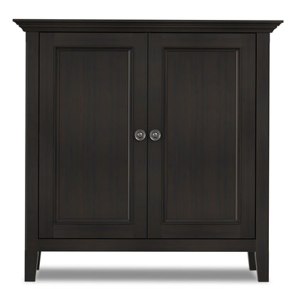 Amherst 2 Door Storage Cabinet with Adjustable Shelving in Brown by HouseOfZazla, accent cabinet on Tampa Home & Garden Store