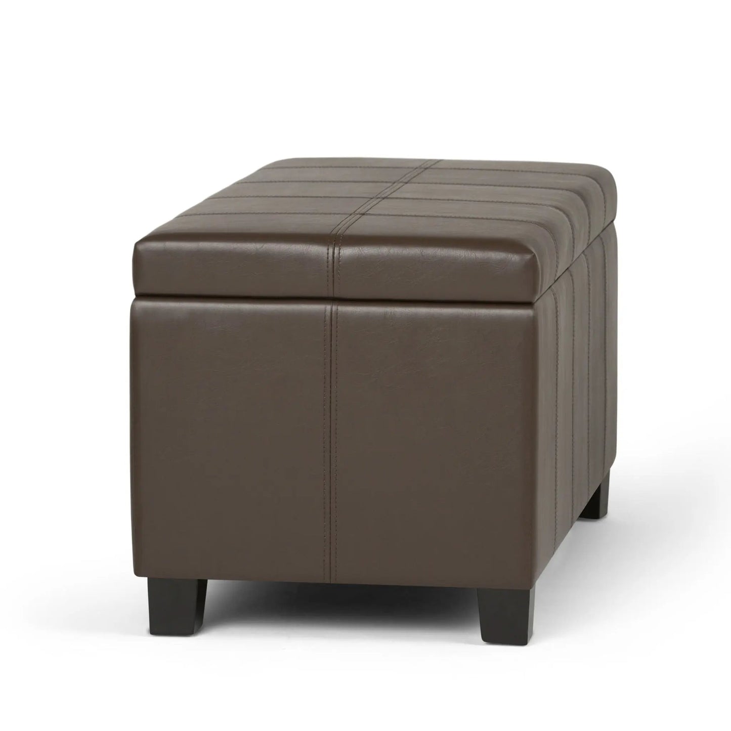 Dover Upholstered Storage Ottoman Bench with Lid