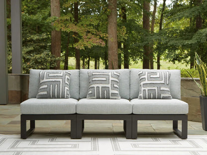 Beachloft Outdoor Aluminum Sectional with Wicker