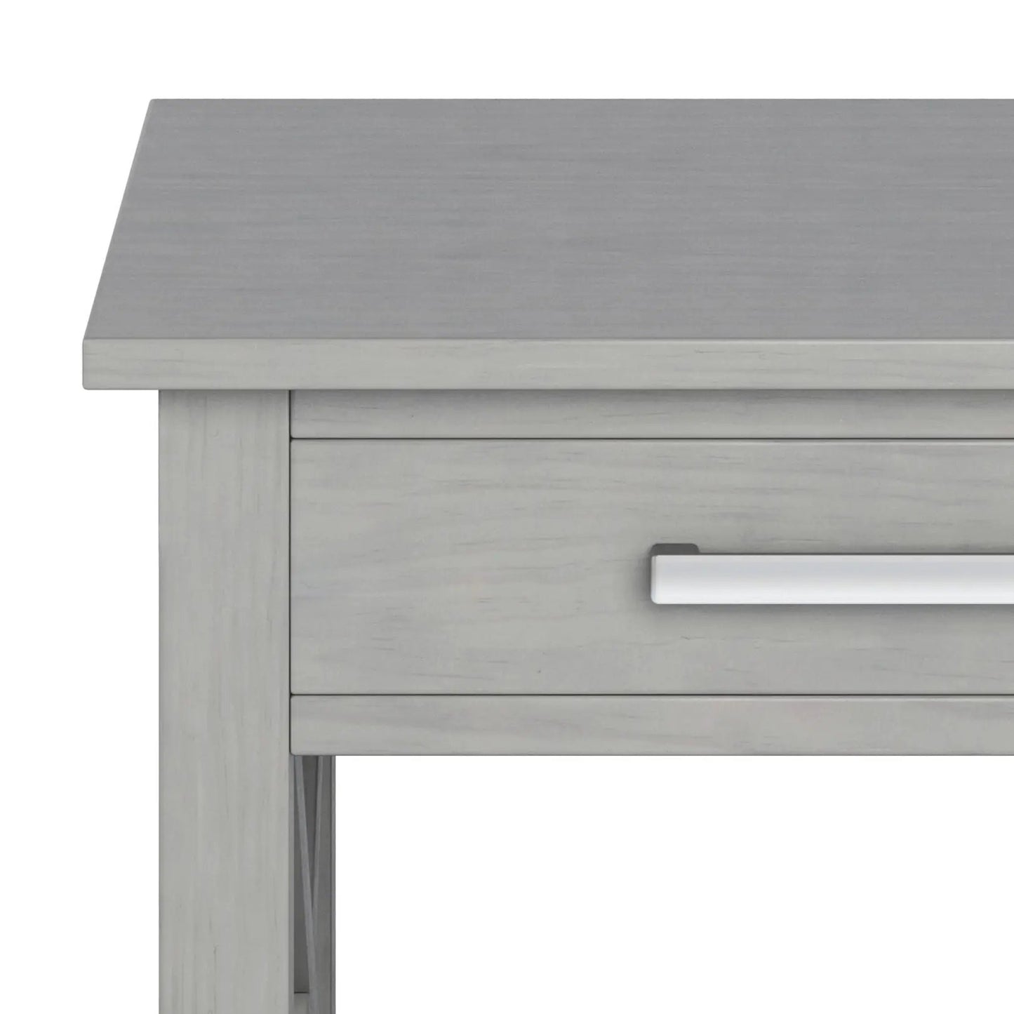 Kitchener Console Table gray washed wood with metal bar pull by Unique Piece Furniture on Tampa Home & Garden Store