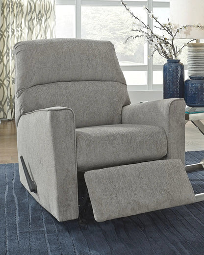 Altari Rocker Recliner, gray fabric upholstered rocker chair by Unique Piece Furniture on Tampa Home & Garden Store