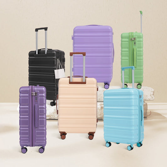 HIFINE Tourist 3-Piece ABS Spinner Wheel Luggage Set purple by HouseOfZazla on Tampa Home & Garden Store
