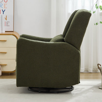 Wide Wingback Swivel Glider And Recliner