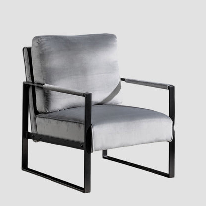 Mid Century Modern Chair With a Metal Frame