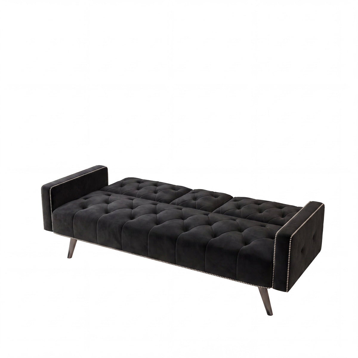Stylish Velvet Sofa Bed and Nail Head Trim