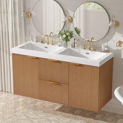 Modern Wall Mounted Vanity and Soft Close Doors
