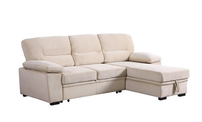 Kipling Reversible Sleeper Sectional Sofa Chaise