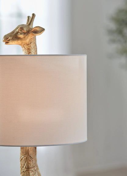 Ferrison Giraffe Table Lamp with Gold Finish