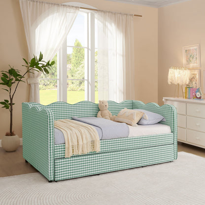 Gingham Wave Daybed And Usb Charging Port