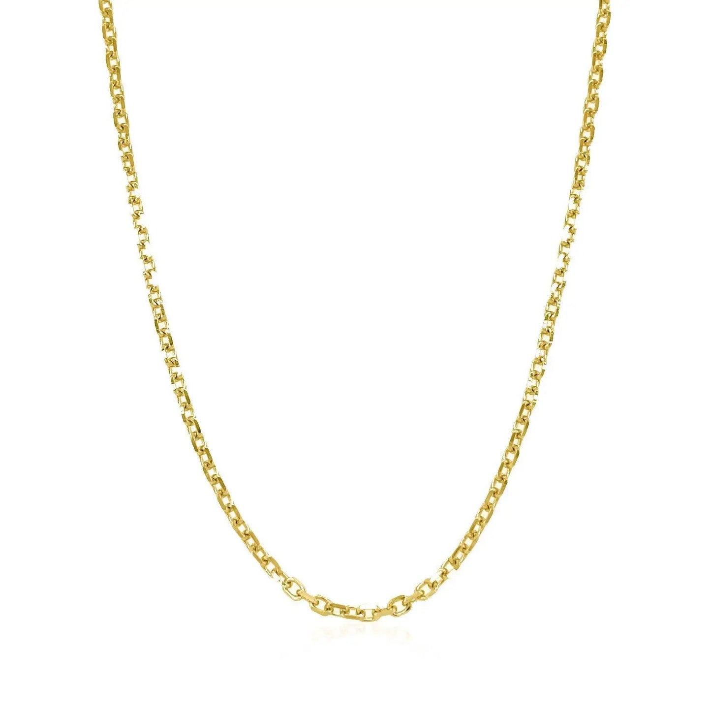 14k yellow gold diamond-cut cable link chain necklace 1.8mm Bids.com on Tampa Home & Garden Store
