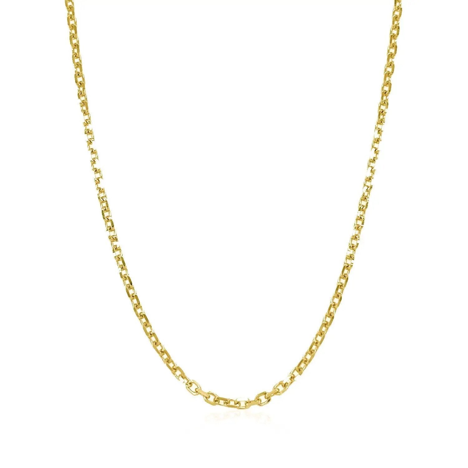 14k yellow gold diamond-cut cable link chain necklace 1.8mm Bids.com on Tampa Home & Garden Store