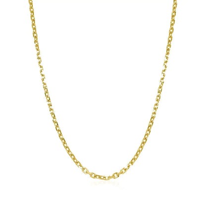14k yellow gold diamond-cut cable link chain necklace 1.8mm Bids.com on Tampa Home & Garden Store
