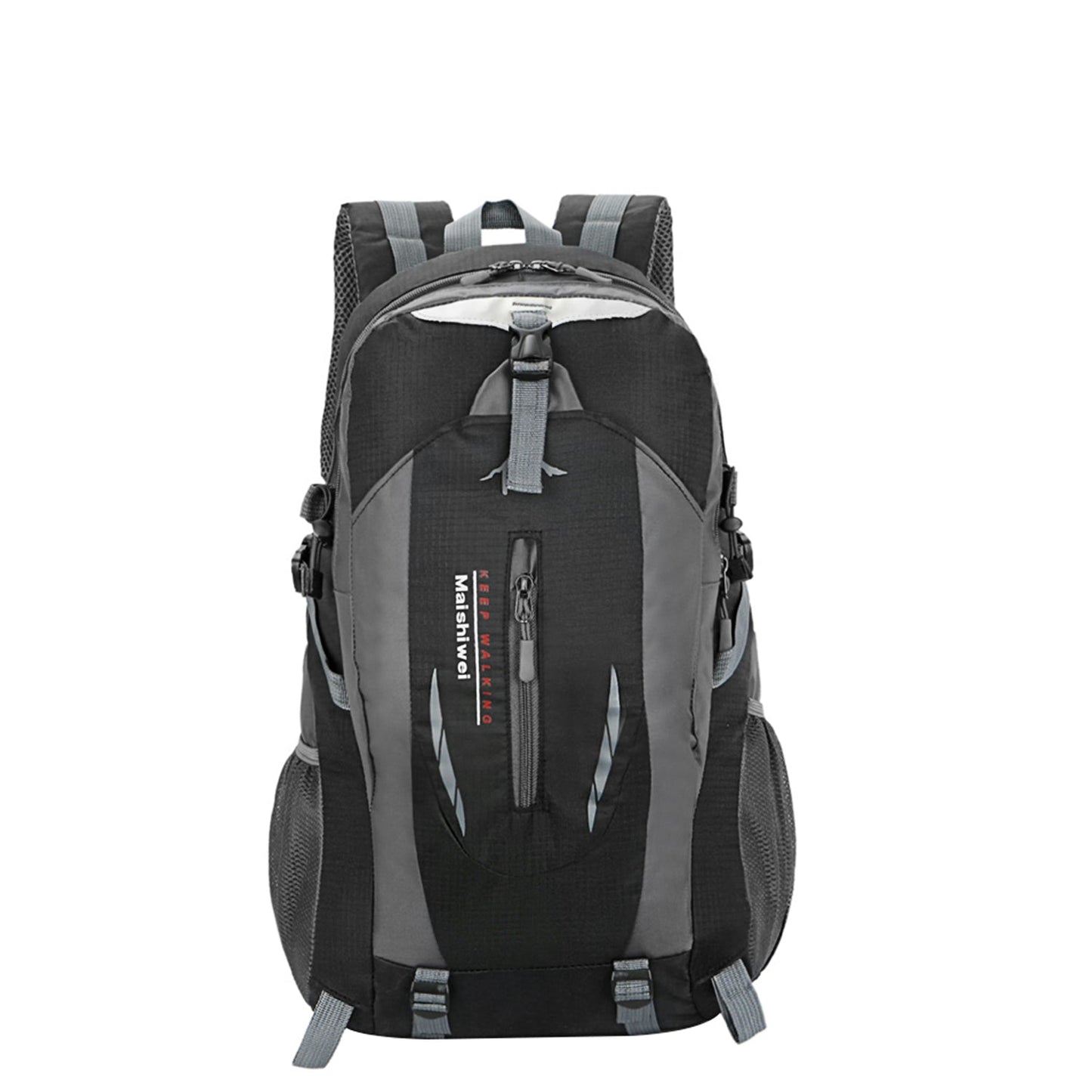 36L GemGear waterproof outdoor hiking backpack black and gray with adjustable straps on Tampa Home & Garden Store